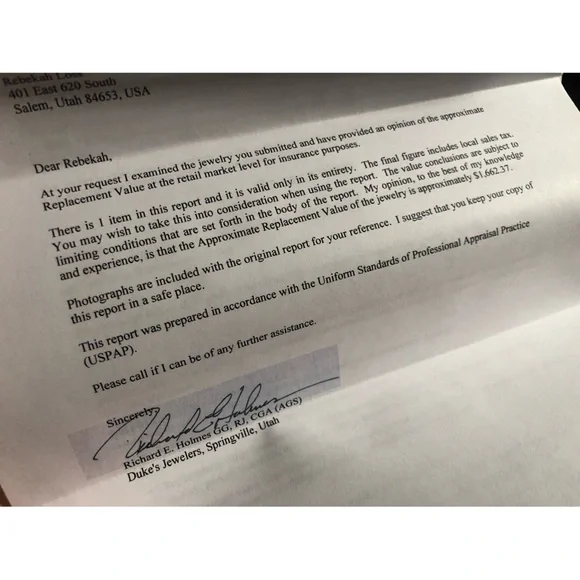 REAL Diamonds and 14 Karat White Gold Ring - Picture 9 of 15